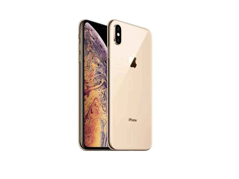 Blumpie gold iPhone Xs Max showing front and back with detailed display, buy iPhone Xs Max Egypt